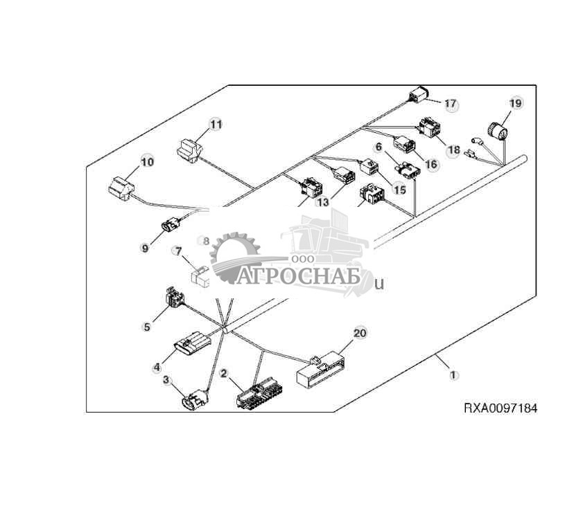 Жгут проводов, информация для водителя, пульт управления 